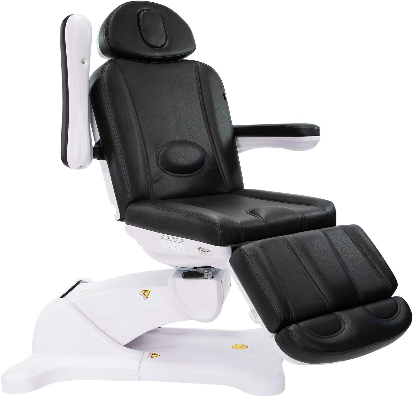 Silver Fox - Spa Chair for Esthetician, Electric Facial Bed with 240° Rotation, 4 Motors, and Adjustable Headrest, Professional Medical Spa Exam Chair - 2246B, (Black)