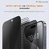 HARVORTEZ Ghost for iPhone 12 Pro Max Screen Protector (Privacy), Anti-Static, 9H Super Strong Tempered Glass, 5D Full Protection, Dust & Scratch Resistant, Case Friendly - Easy to Install
