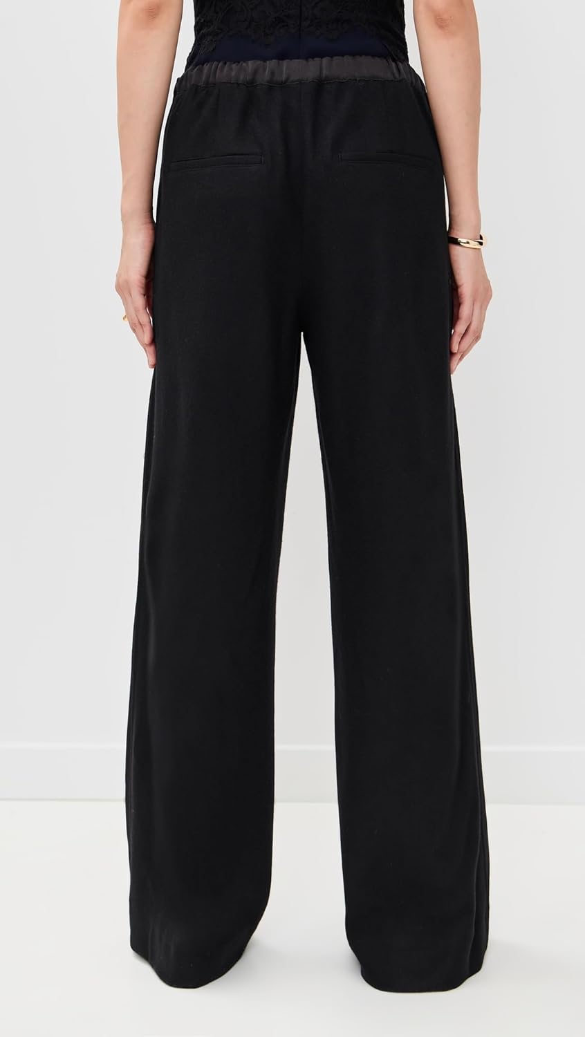 Vince Women's Mid Rise Satin Combo Pull On Pants - Image 3