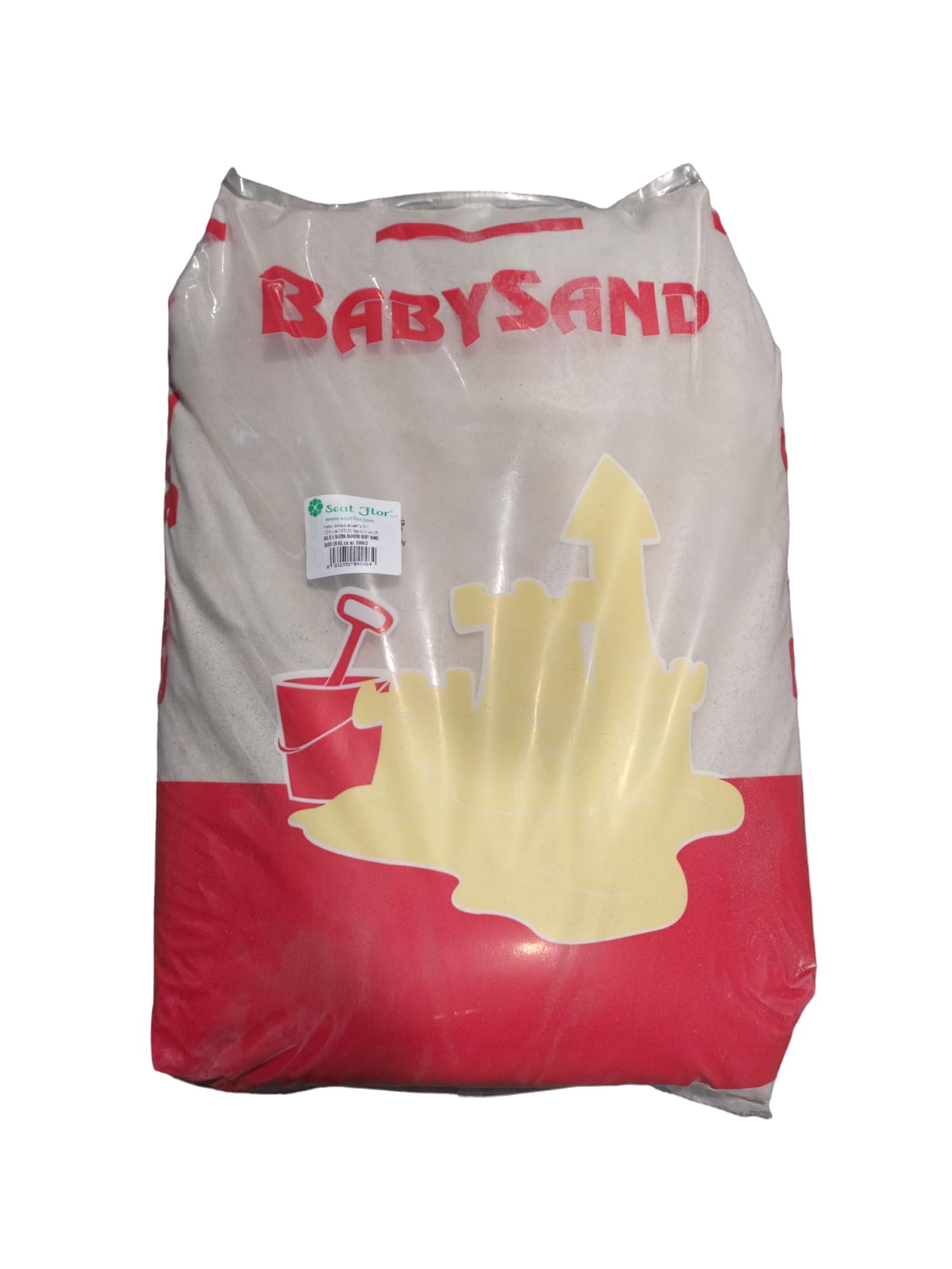 Decomadeinitaly - Arena para niños, 25 kg Color Blanco Caribe, Ideal también para acuarios y Animales.