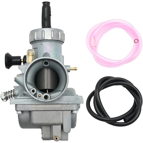 KX65 Carburetor w/Hose Compatible with Kawasaki KX65 2000-2014 KX80 Carb 1979-2000 Suzuki RM65 2003-2005 RM80 1993-2001 RM85 2002-2008 Yamaha YZ80 1977-2001 YZ85 2002-2014 Carburetor