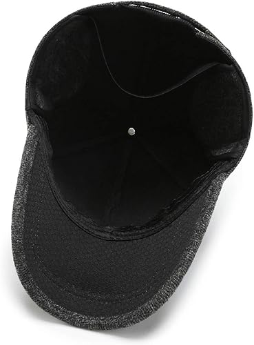 Miniatura 5 de Gorra de béisbol para hombre, gorras de invierno para circunferencia de cabeza 22.0-23.6 in