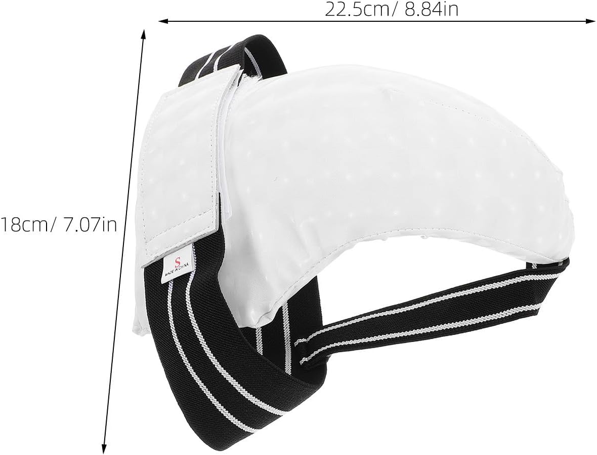 TIDTALEO Adjustable Groin Guard with Textured Pattern Reusable Crotch Protector for Boxing Taekwondo Karate and Martial Arts Training Full Coverage Abdominal Guard for Boys