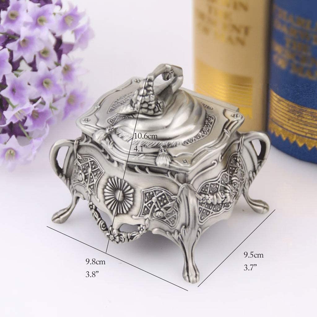 Amazon.co.jp: ジュエリーケース 宝石箱 ジュエリーボックス シルバー