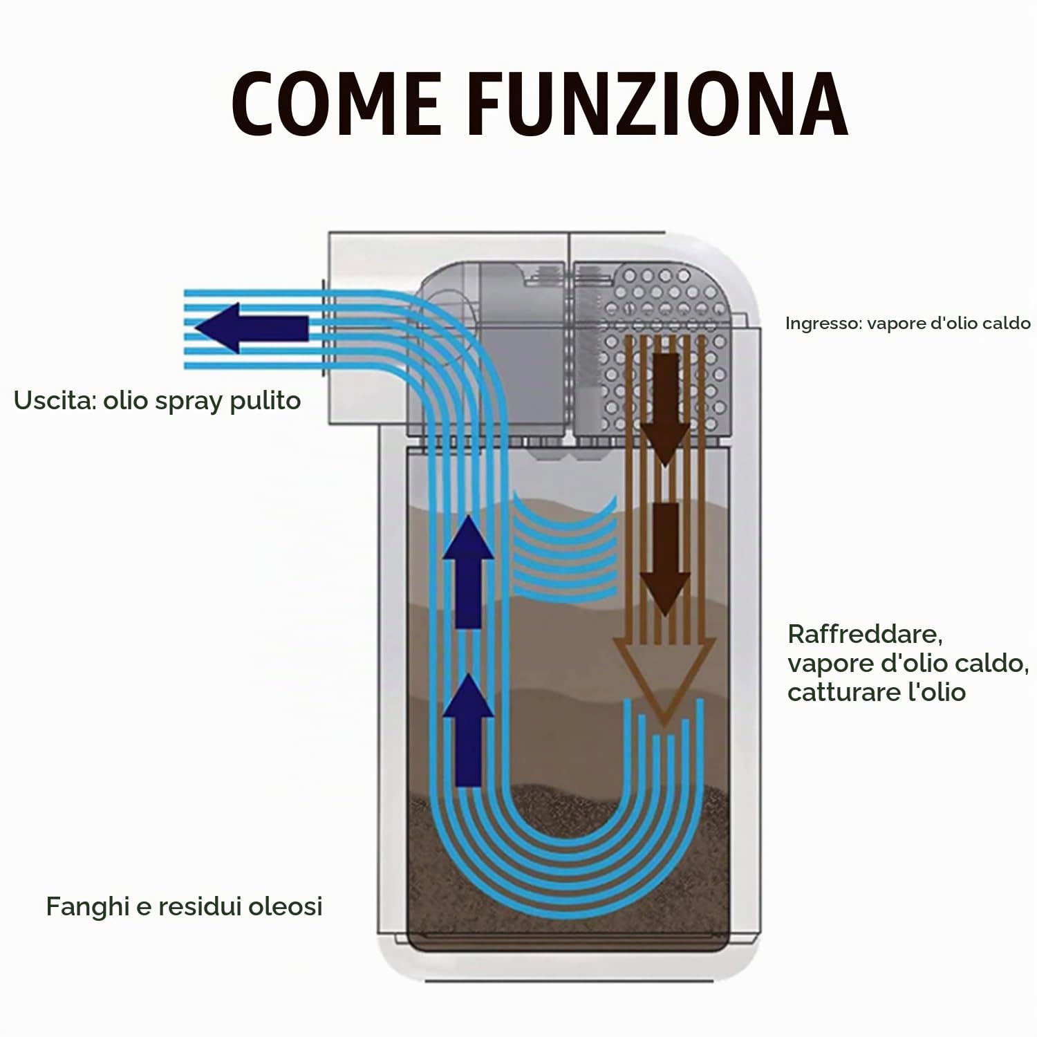 Decanter Vapori Olio per Auto 300ml Serbatoio di Raccolta dell'olio in Alluminio Universale Contenitore per Olio Motore con Filtro dell'aria Serbatoio del Carburante Veicoli (Nero)