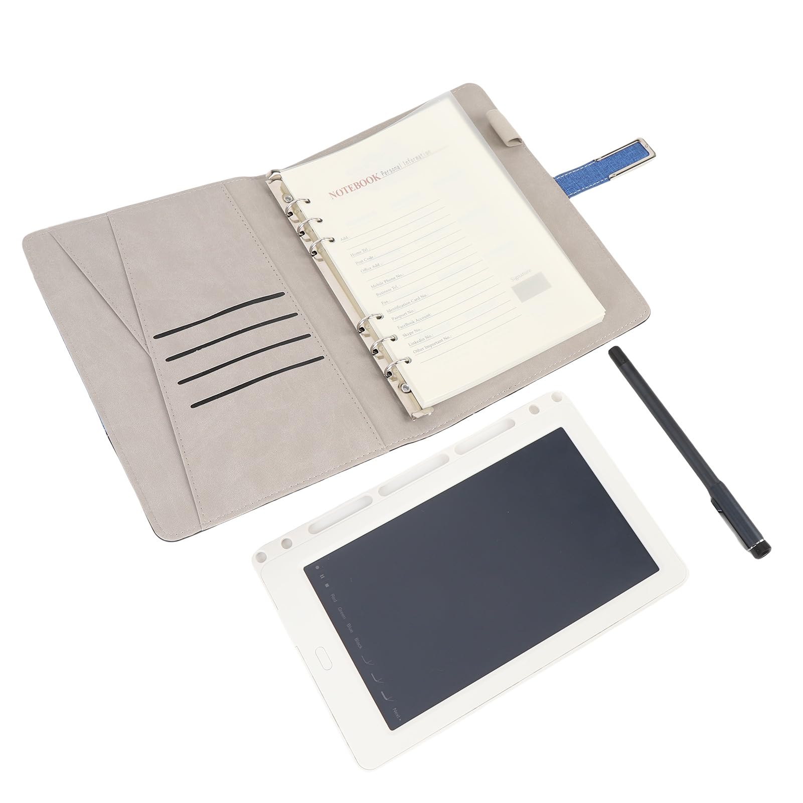 Set Penna Intelligente Digitale e Lavagna per Prendere Appunti e Disegnare Senza Interruzioni, Perfetto per L'apprendimento, 80 Fogli, Design in Lega di Alluminio (Blu)