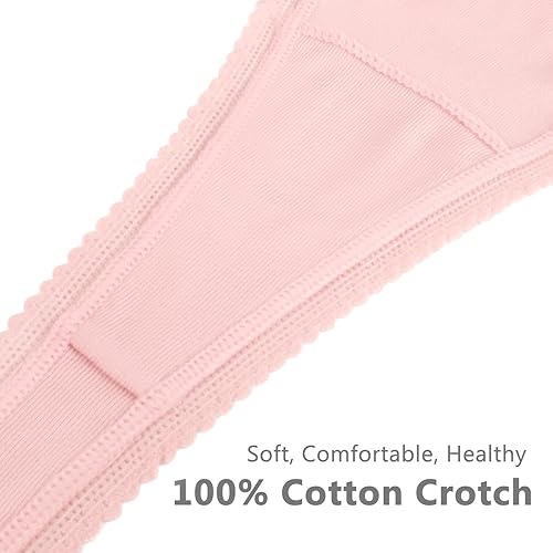 Miniatura 6 de voenxe Tanga sin costuras para mujer, ropa interior de encaje invisible, bragas transpirables y cómodas, bragas suaves con corte láser, tanga,