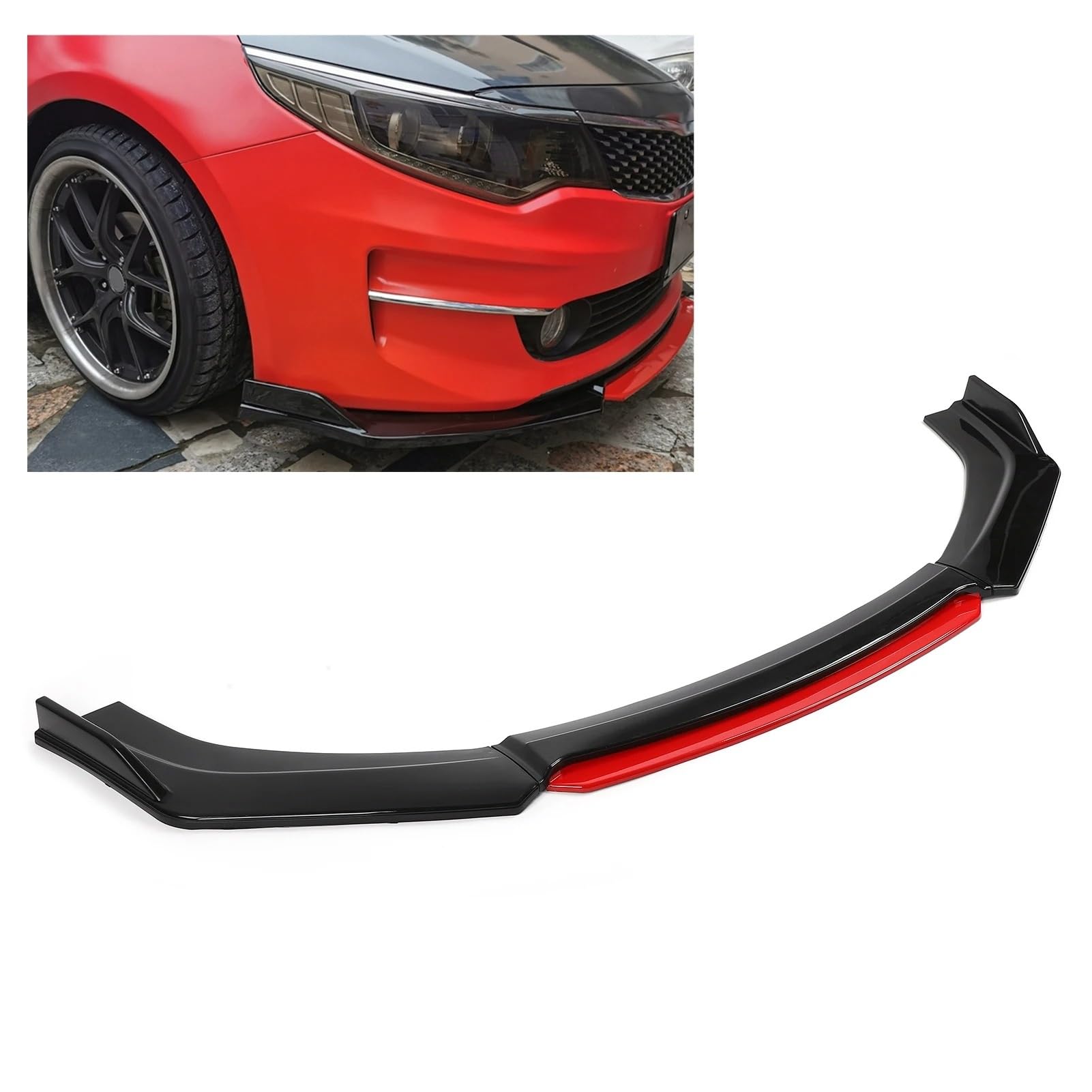 Jupe Latérale Voiture Becquet Pare-Choc Avant Universel Kit Carrosserie Menton Protection PP Pièces Aérodynamiques Extérieures Voiture
