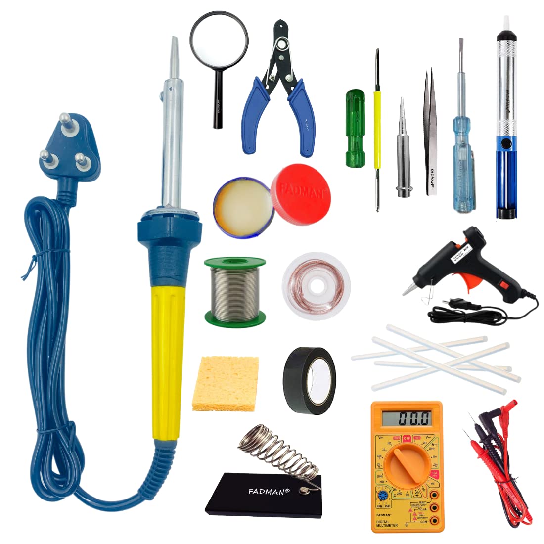 FADMAN SOLDERING IRON A3 60 W BEST BUNDLE KIT PACK OF 17