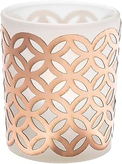 Rose Gold Foil Laser-Cut Votive Candle Holder Wrappers, 50 Pieces
