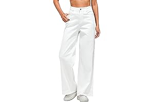 Luxurious Wide-Leg Denim Pants: A Timeless Fashion Staple for Women