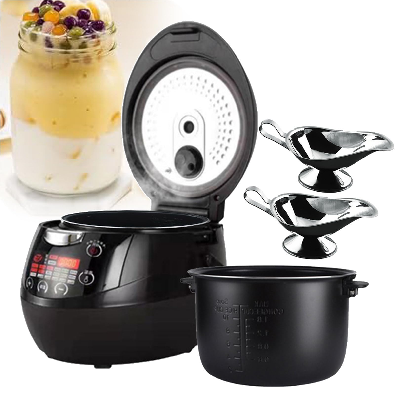 Automatic Pearl Maker Nonstick Slow Cooker 900w Bubble Tea Maker Electric Pearl Pot Pearl Tapioca Cooker with Touch
