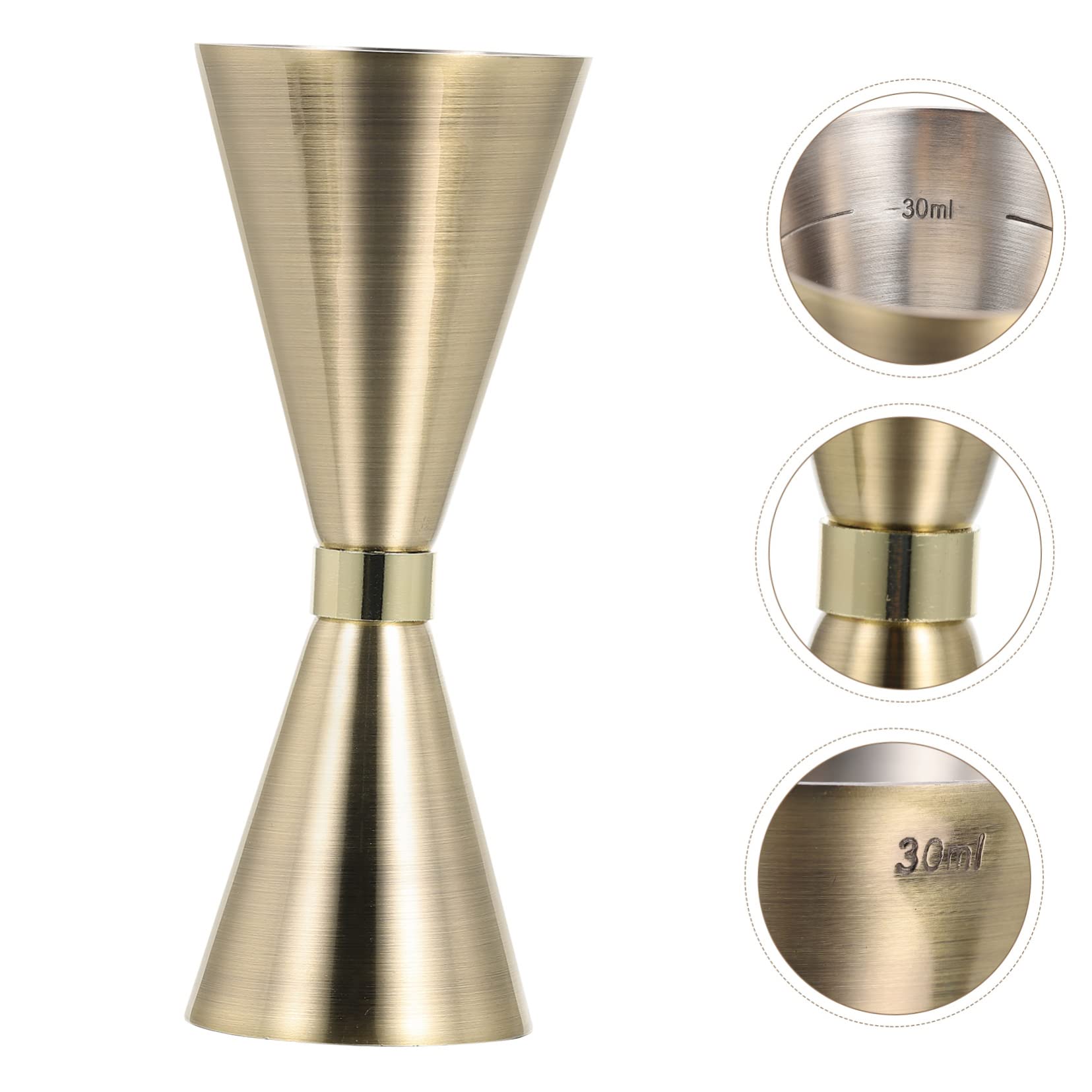 BESTonZON 2 Pièces Mesureur De Vin Ustensiles De Mesure D'alcool Gadgets Tasse D'once Doseur 2 Oz 1 Oz Doseur De Mesure De Barres Double Jigger Bar Jigger Cocktail Mixeur