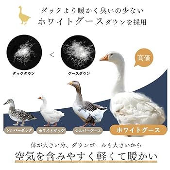 タンスのゲン 羽毛布団 シングル 日本製　二層キルト ホワイトグースダウン93％ Amazon｜タンスのゲン 羽毛布団 シングル 日本製 大増量1.3kg 二