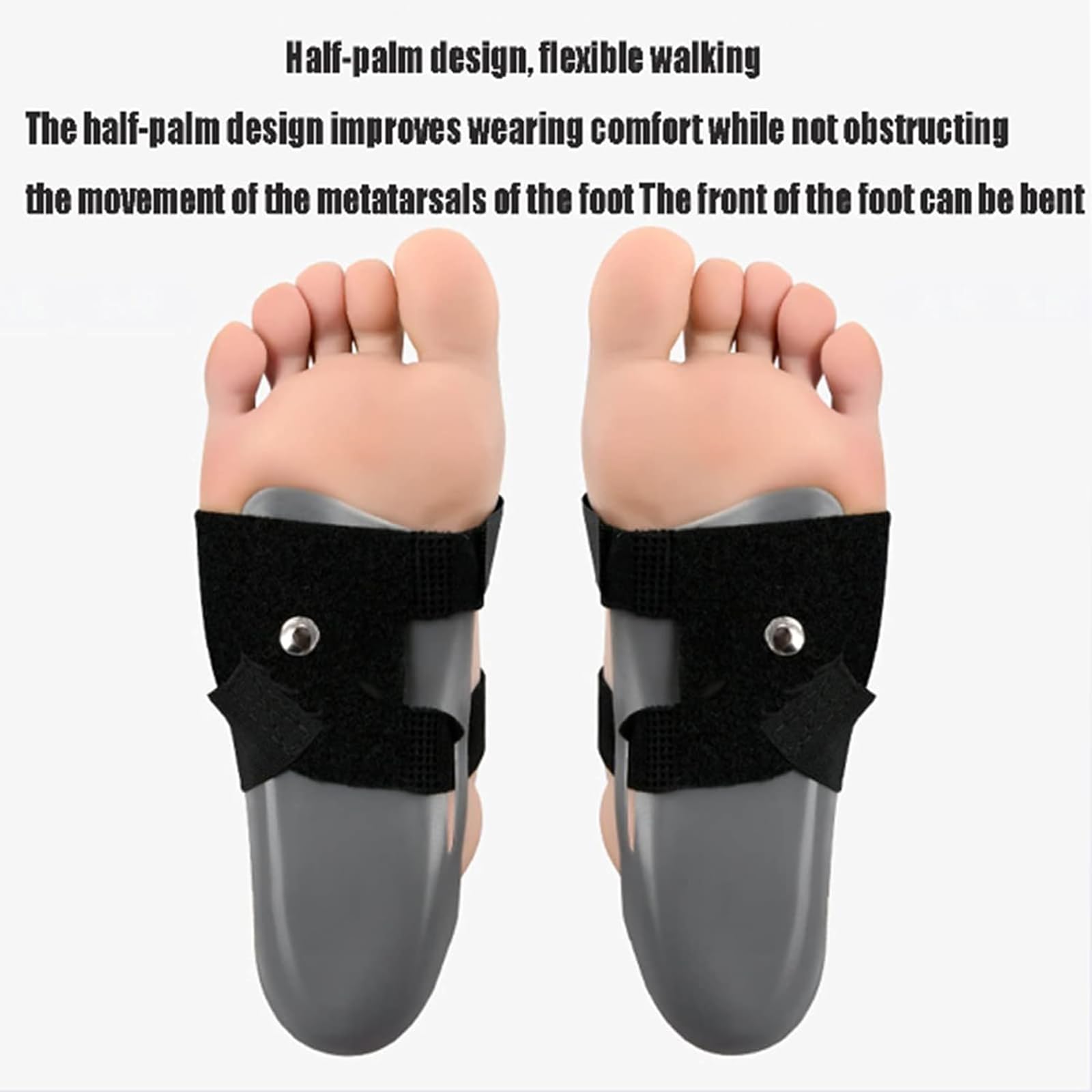 Genérico Ortesis para pie caído, Soporte para pie caído, Soporte ortopédico de Tobillo y pie para el Tratamiento de la Fascitis Plantar y la tendinitis de Aquiles, Izquierda, M, Derecha-XL