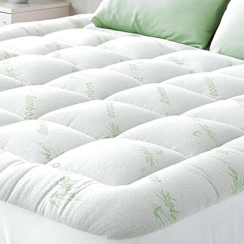 Bamboo Mattress Topper, Cooling Pillow Top Protector,3 Size Optional (Single 99 * 190cm)