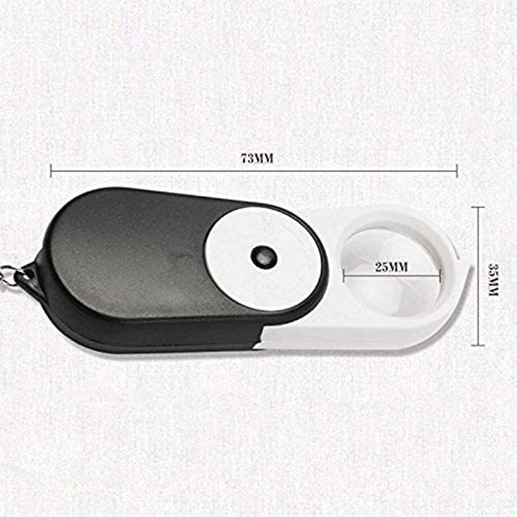 Folding Magnifier Loupe with Protective Case Scope of Application: Reading for the Elderly, Antique Appreciation, Field Trips, etcn