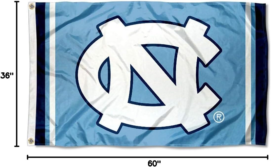 UNC Tar Heels Court Stripes Flag - Image 8