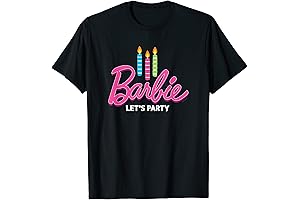 Party Candles T-Shirt for Barbie-Themed Parties: Radiant Accessory for Kids' Birthdays and Celebration