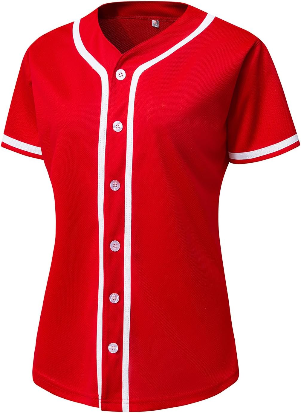 YWIESWomens Button Down Baseball Jersey, Blank Softball Team Uniform, Hip Hop Hipster Short Sleeve Active Shirts