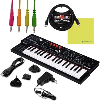 Arturia MiniFreak 37-Key Hybrid Synthesizer, Bundle with Patch Cables