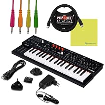 Arturia MiniFreak 37-Key Hybrid Synthesizer, Bundle with Patch Cables | Spontaneous Algorithmic Synthesizer, Explore the Unconventional, USB Cable, MIDI Cable & Power Supply Included