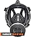 MIRA Safety CM-I01 Full-Face Industrial-Grade Gas Mask with 40mm NATO Filter Compatibility and Advanced Valve Design (Black)