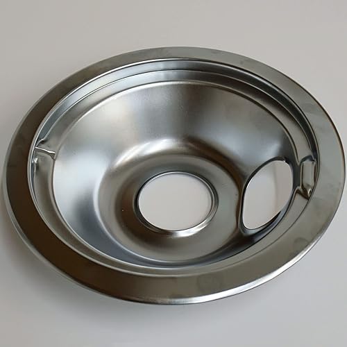 Miniatura 1 de Replacement For Compatible With WB31M16, Small 6" Chrome Drip Bowl Tray replaces GE, Hotpoint
