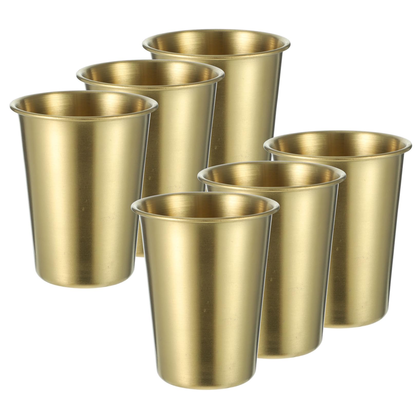 Tazas de acero inoxidable para agua zumo y cerveza juego de 6