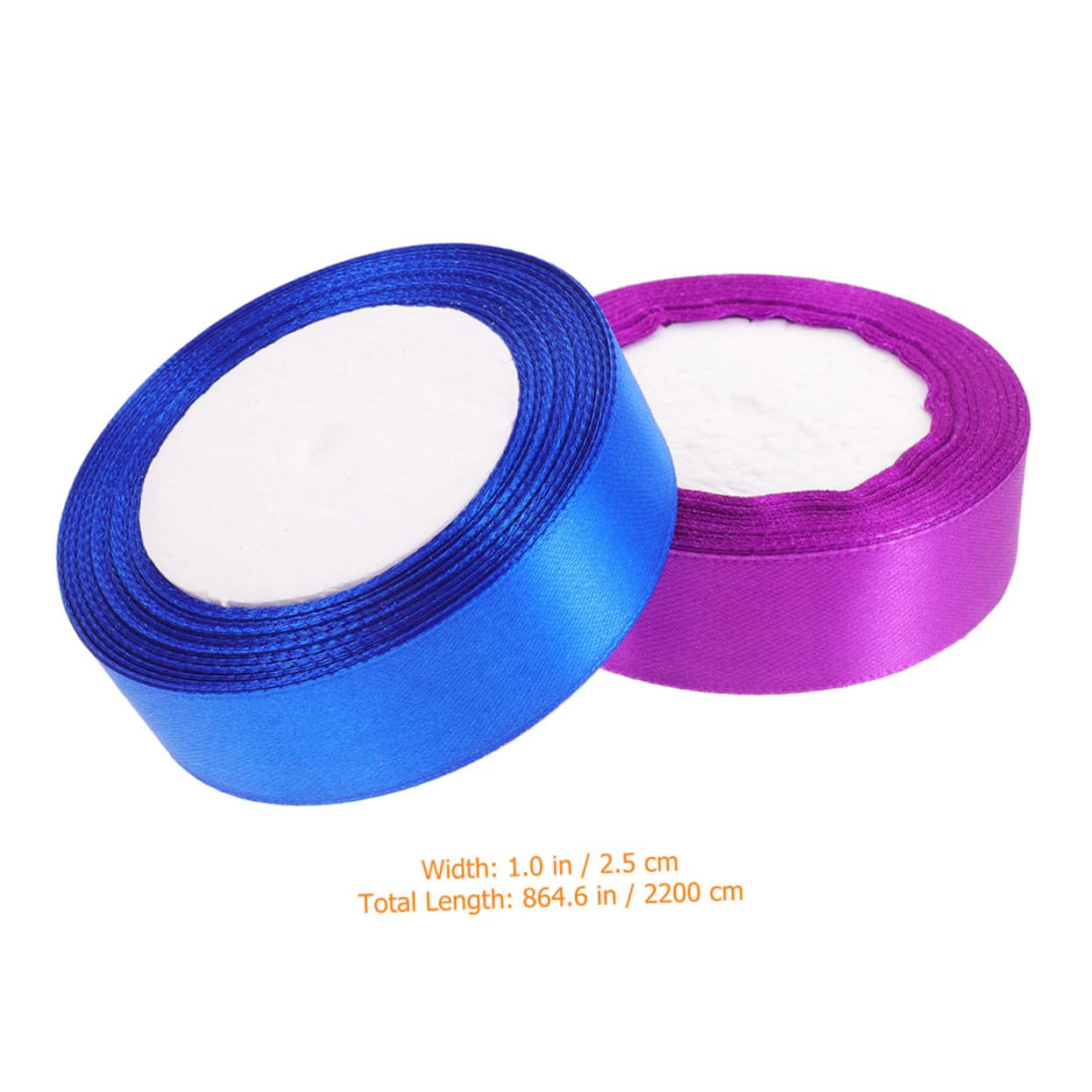 12 Rollen Farbige Satinbänder Breit Vielseitige Dekobänder für Geschenkverpackung Bastelarbeiten und DIY Dekoration Strapazierfähiges Polyester für Schleifen und Kreative