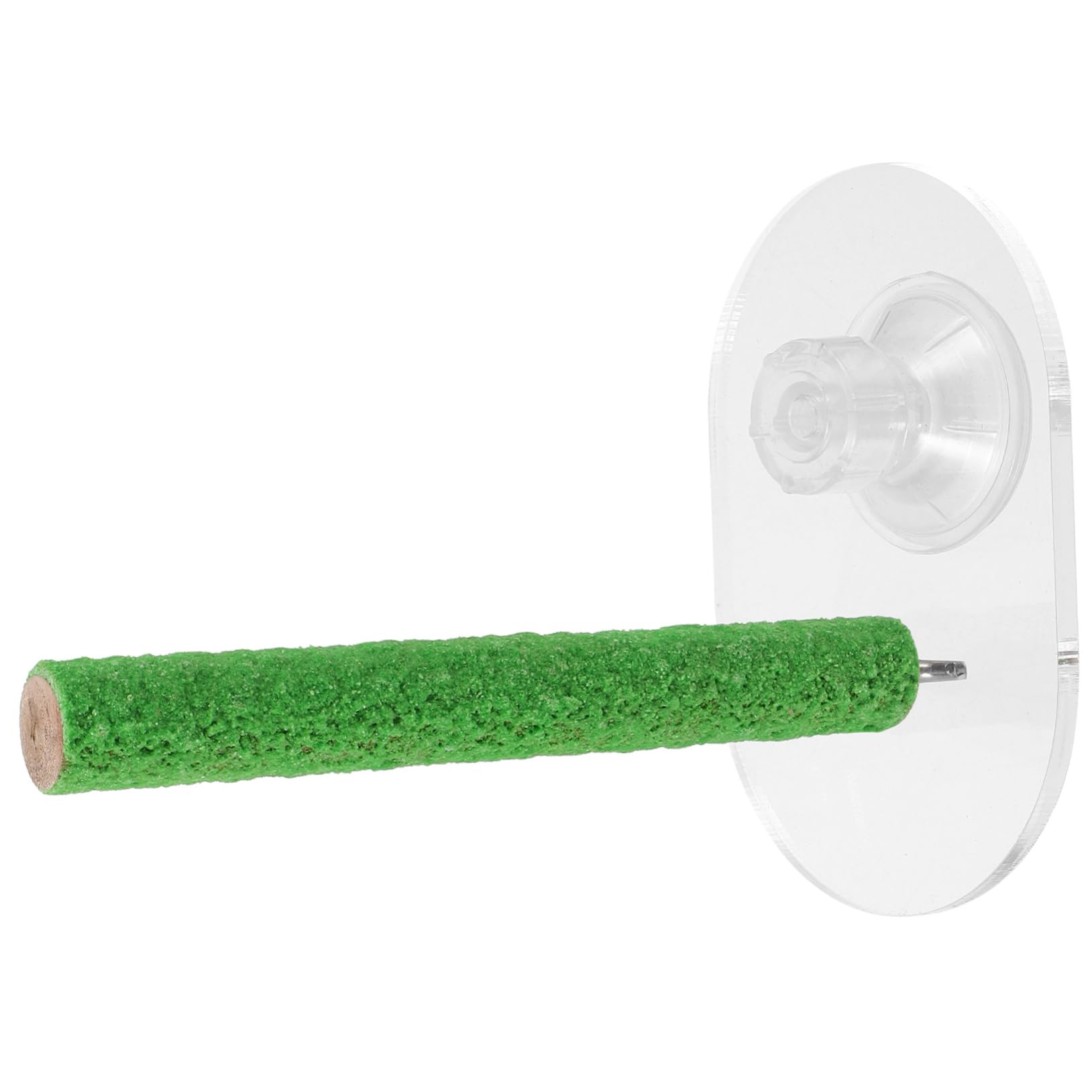 BCOATH Sucker Parrot Perch Stand with Suction Cup Compact Window Bird Stand Wear Resistant Dull Polish Design for Parrots and Cockatiels Birdcage Accessory for