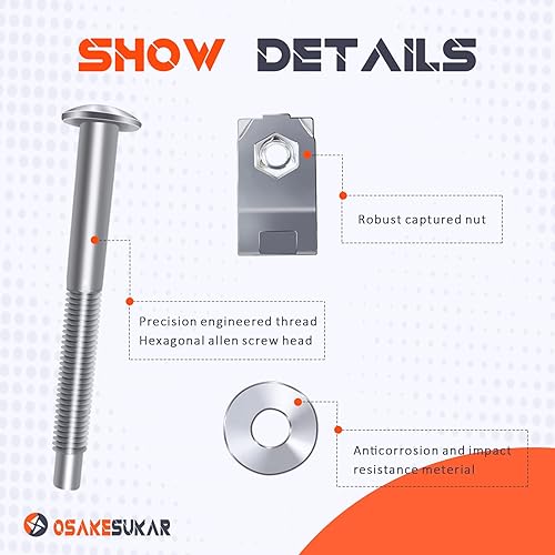 Miniatura 3 de Kit de accesorios de montaje de tornillos de caja de camión para Ford f250 F350 F450 F550 Super Duty 1999-2016 compatible con 924-311, W706641-S900,