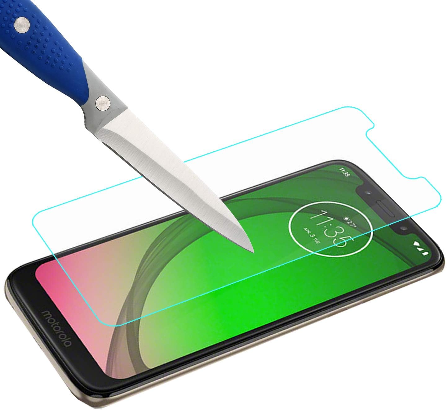 Mr.Shield [3-PACK] Designed For Motorola (Moto G7 Optimo) [Tempered Glass] Screen Protector with Lifetime Replacement