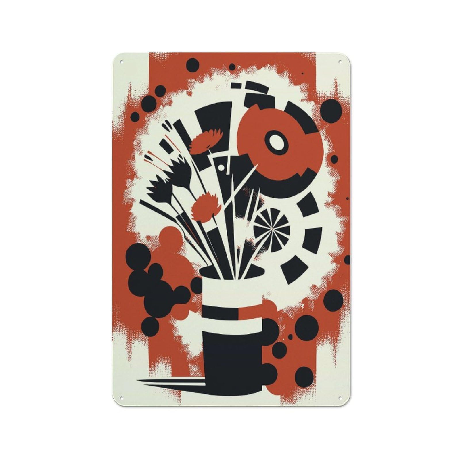 Junmoney Style-14 Olivia Bouquet Of Flowers Industrial-Style Tin Sign 30X20cm For Garage Or Workshop, For Garage, Workshop And Man Cave Decoration