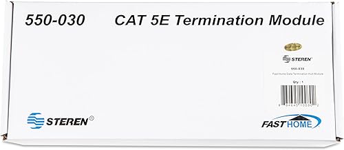 Miniatura 6 de Steren Concentrador de red de 8 puertos - Módulo de concentrador de datos de terminación FastHome Cat 5E - Conector de red de alta velocidad para el
