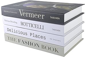 4 Pcs Decorative Books for Home Decor