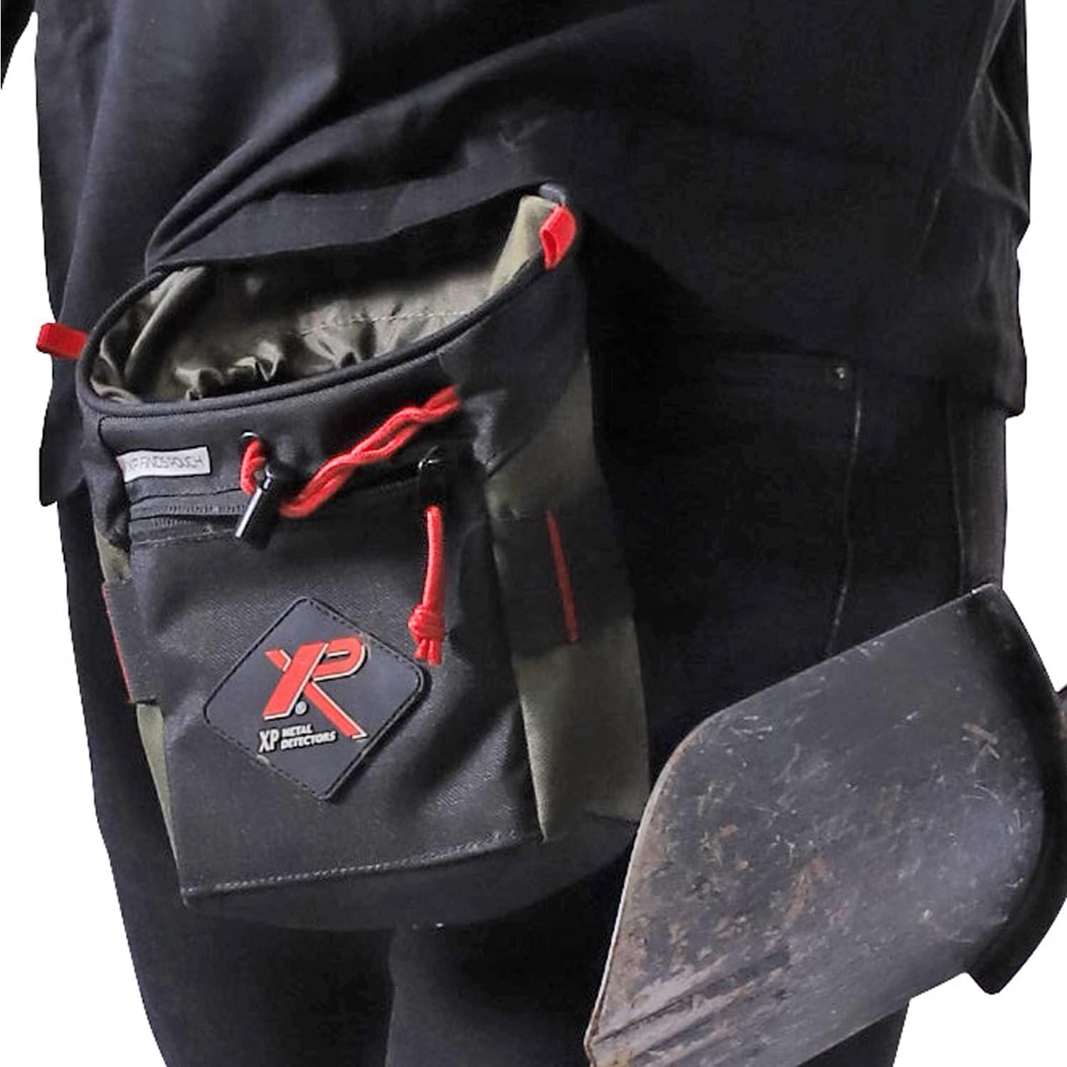 XP Metal Detectors Fundbeutel – mit einer großen zugänglichen Tasche und einer kleinen Reißverschlusstasche – Mehrere integrierte Molle-Befestigungssysteme (XPPOUCH)