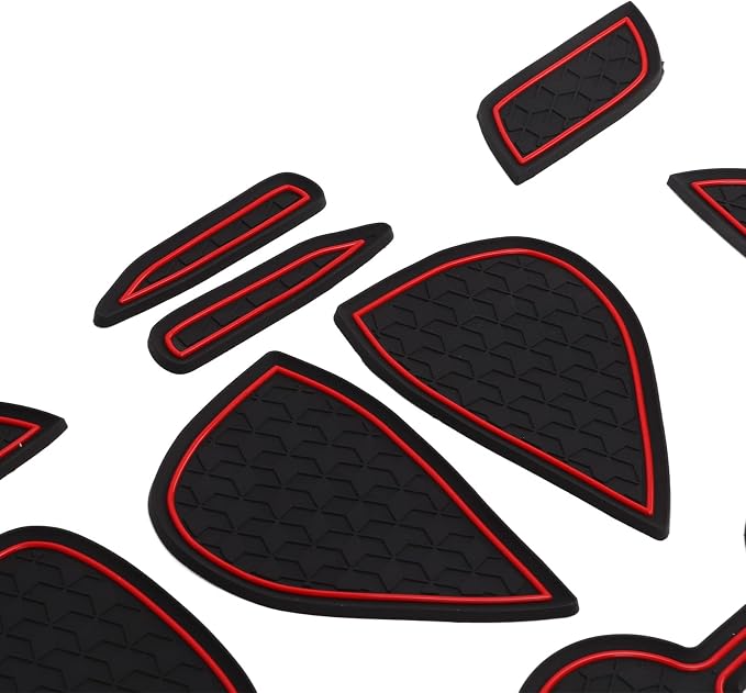 Protectores para Consola Central 11 Pzas PVC Negro Rojo miniatura 3