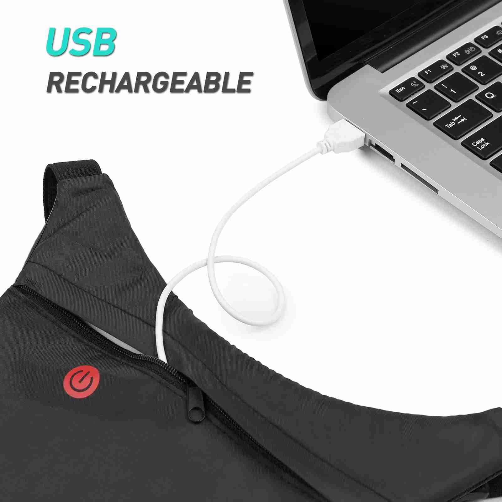 Sonew Sac à Dos de Clignotant de Vélo, USB Rechargeable LED Clignotant Vélo Pack avec Télécommande pour Cycle Running Marche Jogging