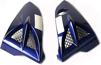 Motorcycle Air Scoop Tank Shroud Cowling Compatible With YAMAHA YBR125 YBR125G YBR 125 G 125G Cover Protection Side Panel Guard Part (Color : 07 Blue)