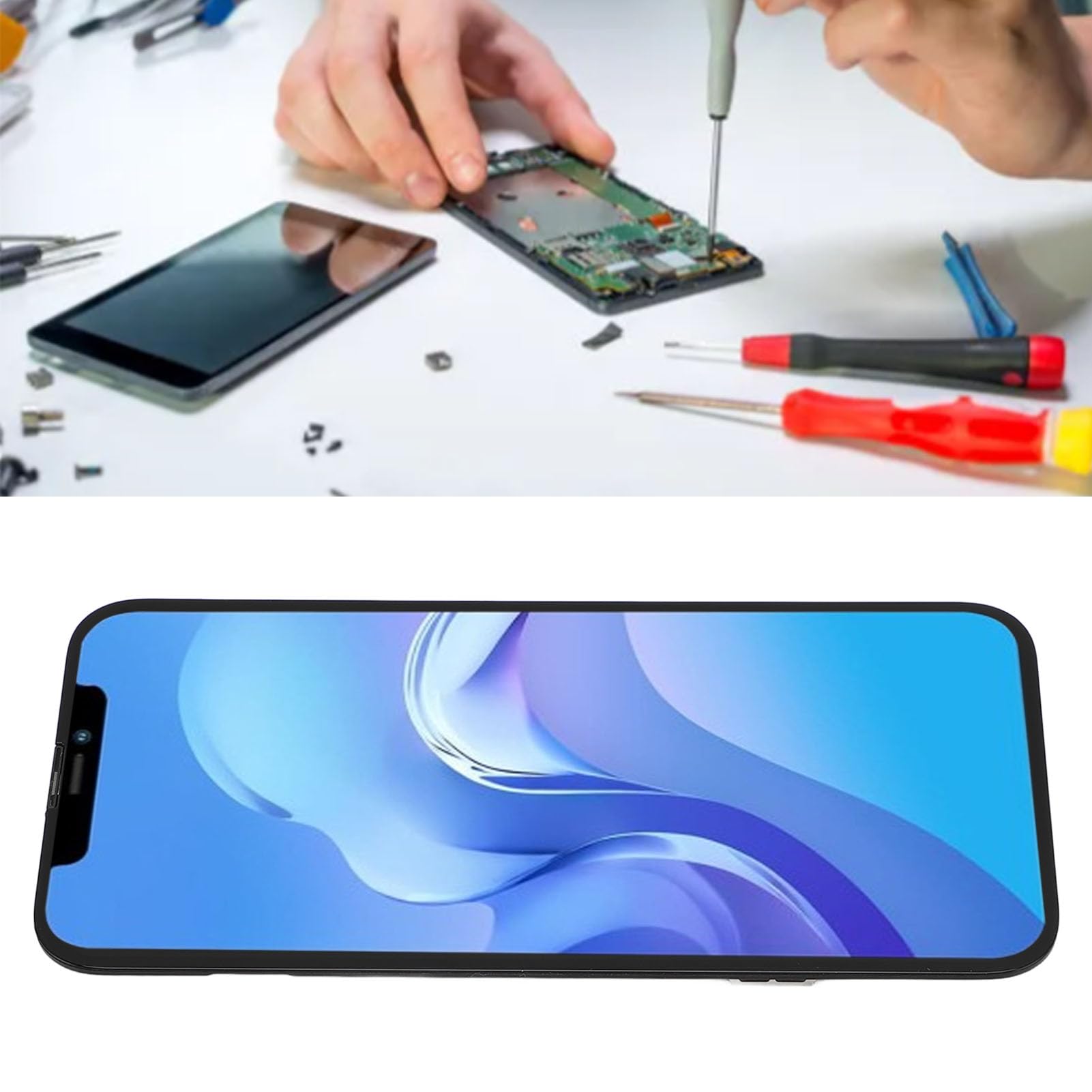 Tangxi Sostituzione dello Schermo del Telefono, Kit di Riparazione del Gruppo Digitalizzatore Touch HD da 6,1", Risposta Al Tocco Accurata e una Soluzione Totale, per Professionisti e Hobbisti