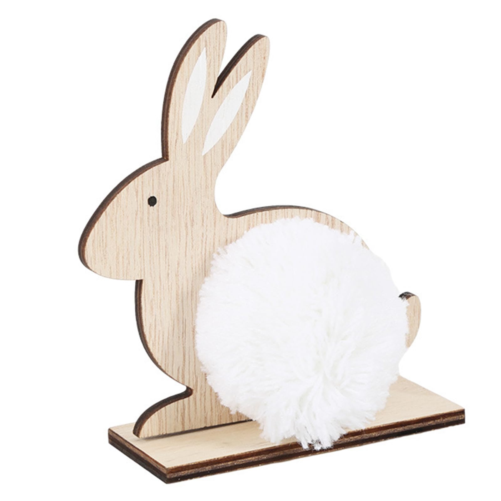 Kalttoy D Lovely Figurine Nordic Wooden Easter Home Ecorations Cartoon Animal Figures Table Ecorative Statue Ecorative Easter Statue