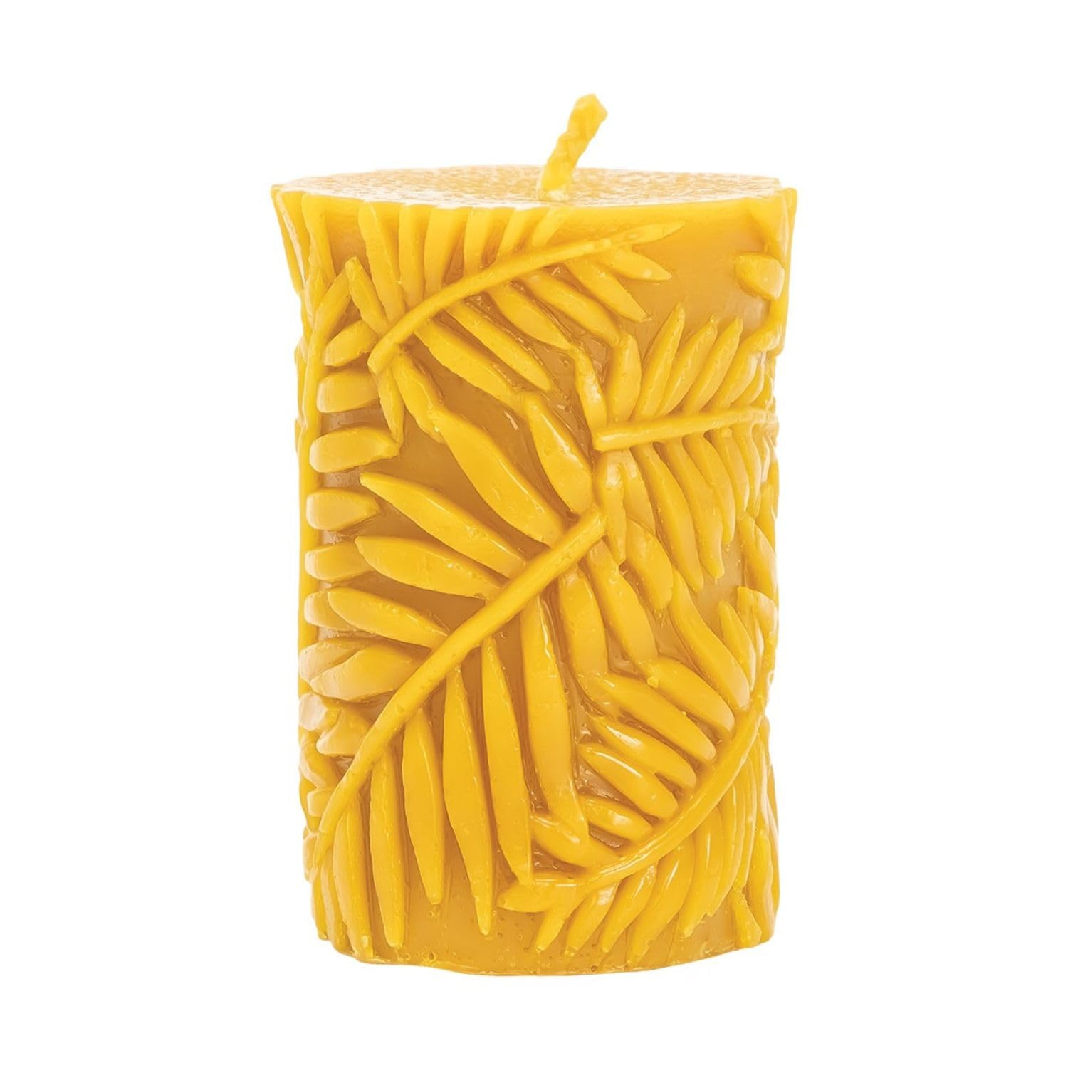 LYSON Moule à Bougie Cylindre avec feuilles Hauteur: 8,5 cm Moule en silicone pour bougies Silicone Bougie Verser Moules Bougies en cire d'abeille DIY et artisanales Bricolage Réutilisable Bougie