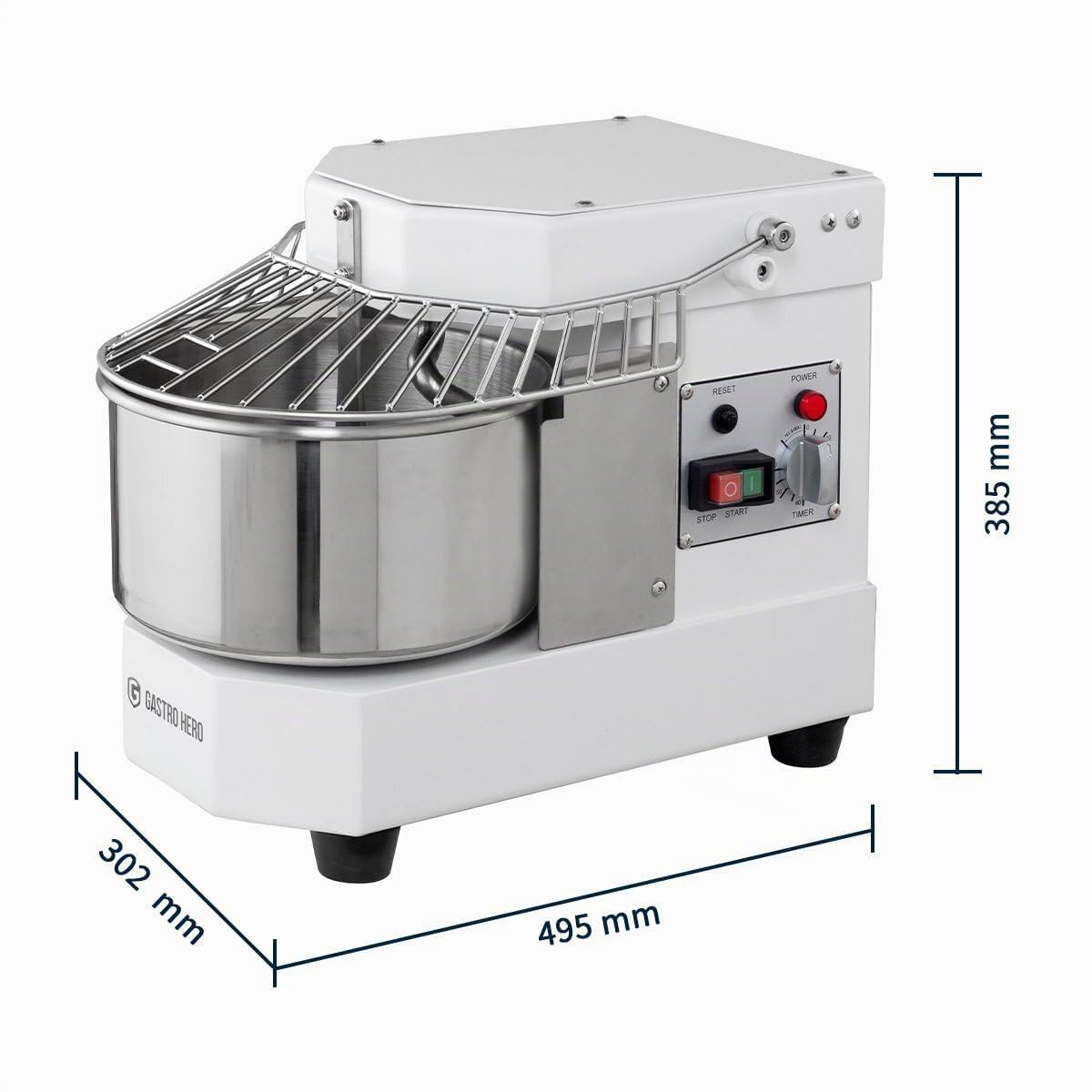 GastroHero Impastatrice ECO 8 230 Volt – testa fissa