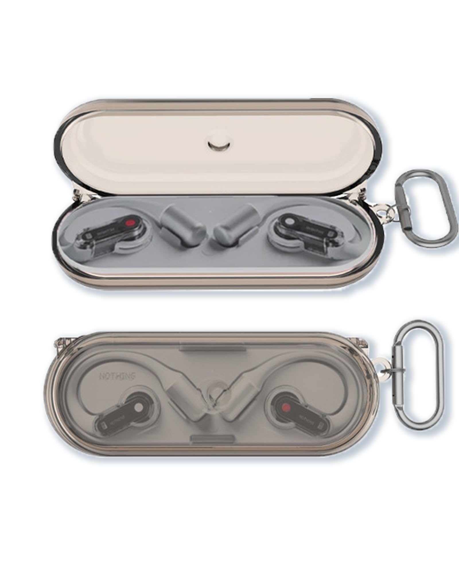 Case for Nothing Ear (Open) Open-Ear Headphones Earbuds,Soft Protective,Shockproof, BOVUGAC High Transparency TPU Case Cover for Nothing Open Ear with