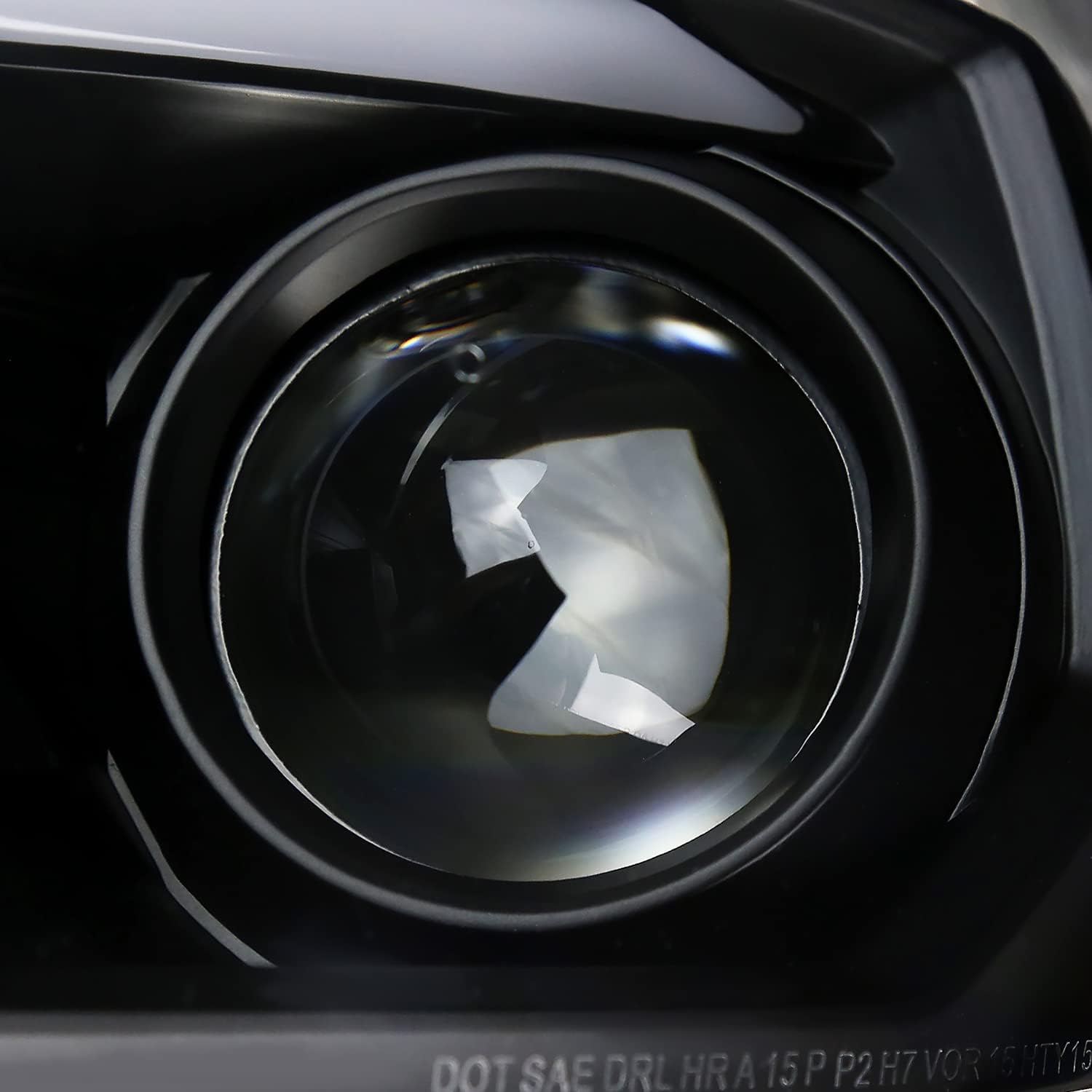 SPEC-D TUNING Black Projector Headlights w/Switchback Sequential LED Turn Signal Compatible with 2016-2022 Toyota Tacoma, Left + Right Pair Headlamps Assembly