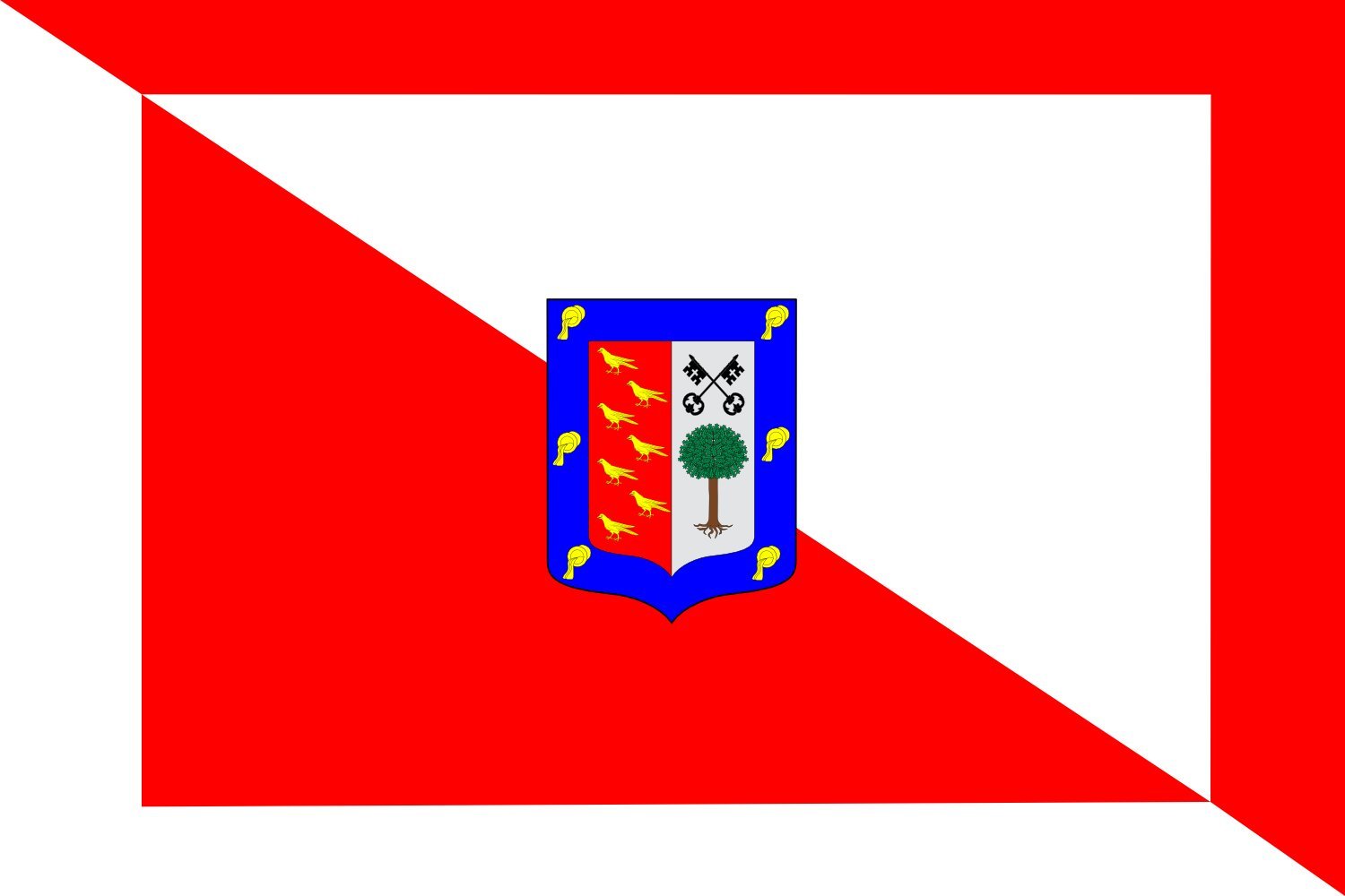 Drapeau Loiu bandera de Vizcaya pour pavoiser votre balcon lors des fêtes