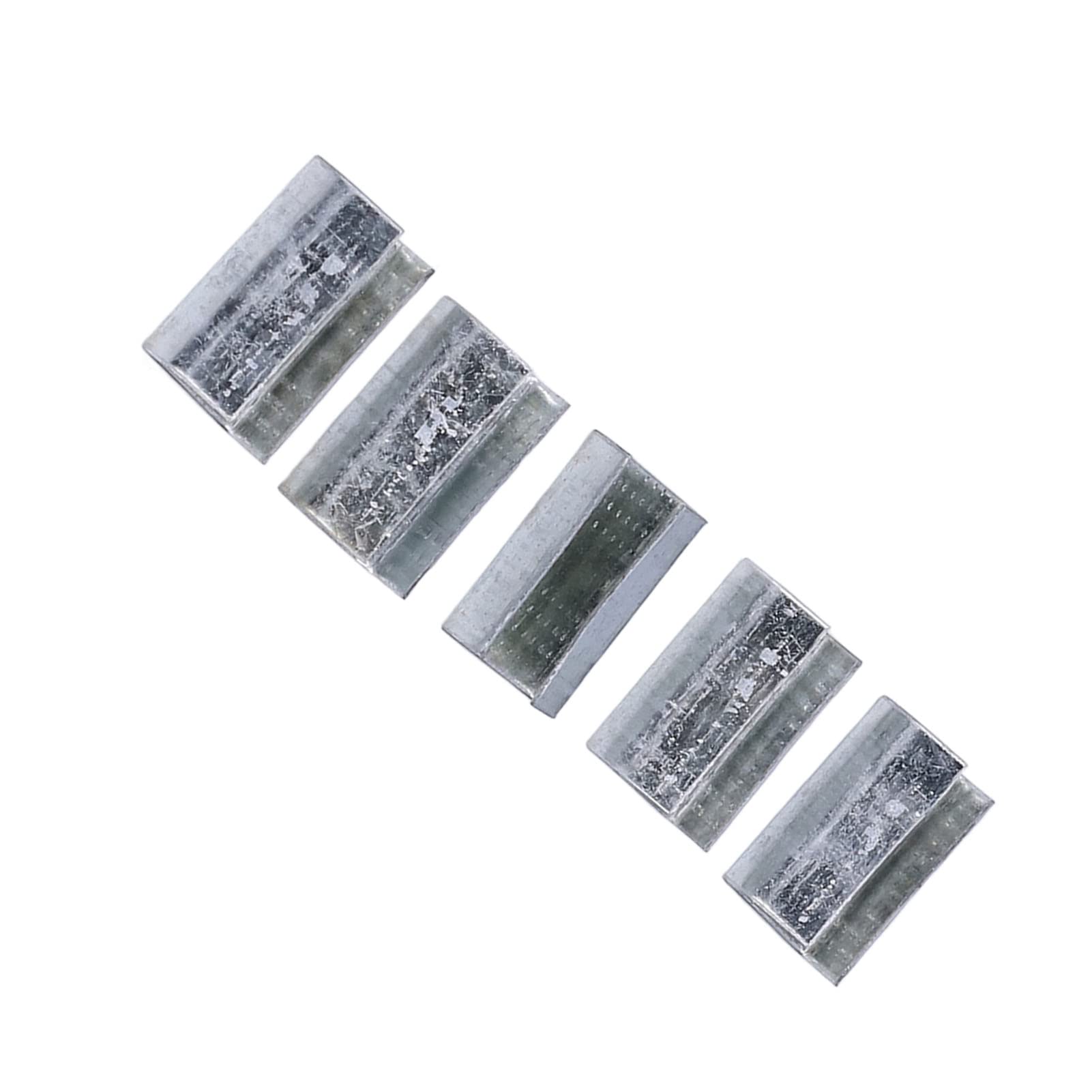 Verpackungsschnalle, Umreifungsschnalle aus Metall, 16 Mm, Offene Dichtungen aus Verzinktem Stahl für PET-Band, Hohe Härte und Verschleiß, ca. 500 Kg Bissdruck, Glänzend, Menge: