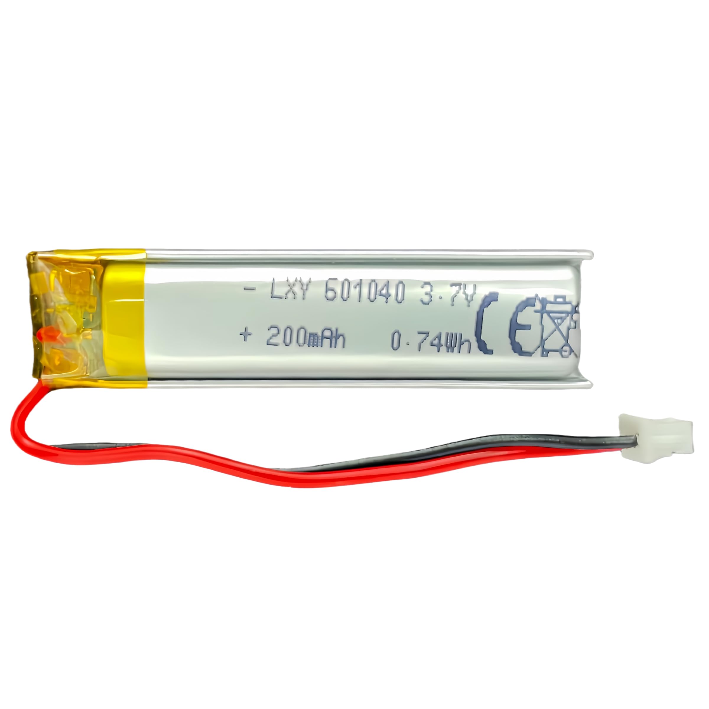 Amazon | 2個セットDC 3.7v 200mAh 601040充電式ポリマーリチウム電池