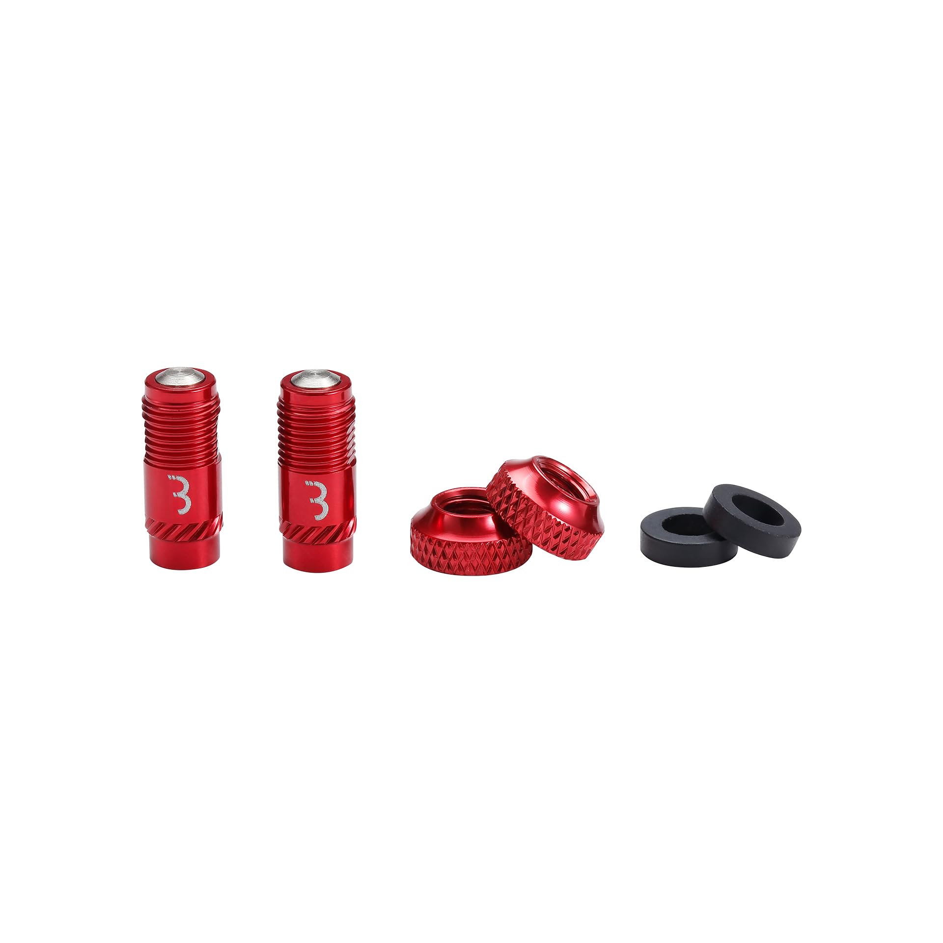Red Bbb Bti-165 Corecaps Valve Caps